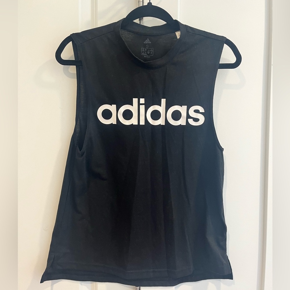 S Adidas Logo Tank, Black
